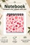 Cute Cherry and Flower Pattern Mini Notepad Set - 4