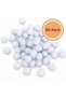 Glitter Pompom White 60 mm Pack of 50 Decoration Decoration Hobby Handicraft Accessory