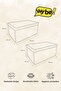 Set of 2 Mega Multi-Purpose Storage Boxes Clothing and Toy Organizer 40X60X30 cm - 4