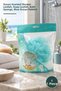 1 Piece of Soap-Infused Bath Loofah – Ocean Scented Shower Loofah, Soap-Infused Net, Bath Sponge, Blue Ocean Pattern