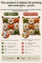 Set of 4 Floral Decorative Throw Pillow Covers 43X43 Cm, 3D Effect Digital Printed - Daisy Bunch - 4