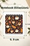 Coffee and Autumn Leaf Patterned Mini Notepad Set - 3