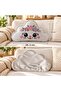 Gray Cloud Pillow-2 with Cute Face Design - Decorative Pillow for Baby and Children's Room 34.5X22 cm - 2