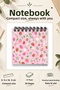 Pink Strawberry and Floral Pattern Mini Notepad Set - 4