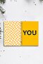 Yellow Text Patterned A5 Spiral Colorful Notebook 45 Sheets 90 Pages 300 Gr Cover Pytkdftr008 - 7