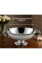 Lamedore Black Pearl Silver Rope Patterned Presentation Tray with Handles (35 × 24 × 15 cm)