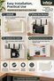 25X15X6 cm Plastic Modem Storage Box Wall Mounted Wifi Router and Cable Organizer - 3