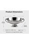 Lamedore Black Pearl Silver Rope Patterned Presentation Tray with Handles (35 × 24 × 15 cm) - 3