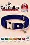 Cat Collar Adjustable Sound Rattle Collar Navy Blue