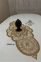 Lily One Piece Luxury Runner Supla Living Room Coffee Table Tablecloth French Lace Laced Dowry Box - 4