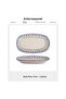 Olive Patterned 19 cm 3-Piece Porcelain Kayık Plate Set - 8