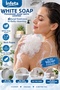 White Soap Scented Soap Bath Loofah Soft Mesh Textured Foaming Shower Loofah - 2