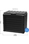 Storage Box Pantry Cabinet Toy Storage Tool Storage Box 140 Liters Anthracite Color - 2