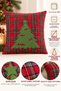 New Year's Collection Premium Fabric Appliqué Detailed Decorative Throw Pillow Cover 1 Piece 43×43 - 4