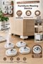 (Kartelali) (4Pcs) (with Single Wheels) Furniture Moving Device (360) °   ) (8kg... - 2