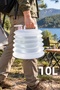 Acordeon Canister with Tap 10 Lt - Camping, Home, Picnic Kitchen Multi-Purpose Space-Saving Canister - Folding Collapsible Water Canister