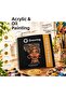 Acrylic & Oil Painting Drawing Notebook 20X20 cm 250 Gr Deep Textured Paper 24 Sheets Spiral Bound