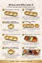 18/10 Steel 4-Compartment Sauce Bowl and Snack Bowl Presentation Plate Set Gold 723749 - 4