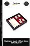 Special Edition Gift Camping Accessory Stainless Steel Flask Set with 4 Shot Glasses Alk2658