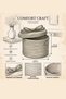 Pearl Series Jute Decorative Basket m Size (20X26 cm) |   Vegan Bathroom & Makeup Table Organizer with Ribbon - 3