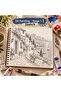 Acrylic & Oil Painting Drawing Notebook 20X20 cm 250 Gr Deep Textured Paper 24 Sheets Spiral Bound - 7