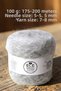 Gray Colored, Fluffy Mohair Knitting Yarn Set (Total 500 Gr.) - 2