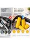 Portable Travel Type Snap-On Cover Toothbrush Storage Container - Hygienic Protection Box - Yellow - 5