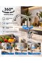 Chrome Mix Corner Spout Kitchen Sink Faucet – Single Handle Swivel Spout Faucet - 3