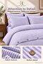 100% Cotton King Size Buttoned Ranforce Bed Sheet with Elastic and 4 Pillows, Striped Duvet Cover Set King Size - 3