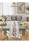 Pink Rose Gray Gingham Home Sweet Home 4-Piece Throw Pillow Cover Runner Set