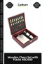 Special Edition Gift Wooden Boxed Chess Flask Set