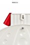 Christmas Metal Spotted and Bowknot Giant Ball Ornament Red Green 45 cm - 3