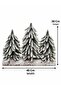 3-Piece Luxury Table Pine 40X30 cm Snowy Real Tree Look Christmas Pine Tree New Year Tree Decoration - 4