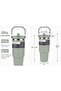 890 ml Steel Thermos Cup, 3 Ways to Use the Mouth, Leak-Proof Stainless Steel Cup with Straw - 3