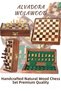 Special Edition Varnished Wooden Foldable Magnetic Chess Set 25 cm ~ Handcrafted Stylish and Elegant Decorative Chess Set, Desktop Strategy Game, Prestigious Gift - 3