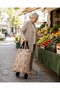 Foldable, with Wheels, Foldable, with Shoulder Strap, Shopping Bag, Market Bag, Large Size, Water-Resistant Carrying Bag, 20X54X35 cm - 8