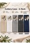 Linen Textured Fork and Spoon Cover – Service Pocket for Table Setting and Events - 6 Pieces - 4