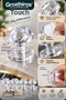 4 Pieces Transparent Crystal Adhesive Handle Button Cabinet Drawer Toilet Seat Handle 20 mm - 5