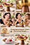 Set of 4 - Medium - Acacia Legged Steel Ice Cream Bowl, Snack Bowl, Pastry Fruit Presentation Bowl, Serving Set 18/10 304 Steel 723773 - 5