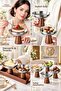 Set of 4 - Medium - Acacia Legged Steel Ice Cream Bowl, Snack Bowl, Pastry Fruit Presentation Bowl, Serving Set 18/10 304 Steel 723769 - 3