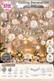 Birthday Concept Silver White Ceiling Balloon Decoration Celebration Set Party Ornaments Decoration Set