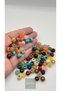 Natural Stone Look 12mm Wide Hole Acrylic Beads 50 Grams