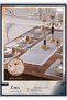 Zara Dinner Set for 6 People 7 Piece Supla Runner Table Set Gray-Cream Modern Dowry Tableware - 4