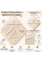 100% Cotton Beige Lamb Pattern Embroidered Baby Towel Swaddle 75x75cm - 2
