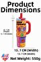 Diller Tumbler 950 ml Single Lid Dual Use Straw Comfortable Drinking Handle Stainless Steel Thermos F9512 - 2