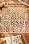 Autumn Leaves 24-Piece Sticker Set - Planner Agenda Phone Tablet Laptop Bullet Journal Sticker - 4