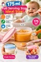 Set of 4 175 ml Food Milk Storage Containers with Lids, Mini Food Puree, Yogurt, Snack Portion Containers - 2