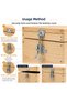 (1 Piece) Adjustable Tension Latch Lock with Strap, Compatible Clip Apparatus for Bee Case Lock Padlock - 3