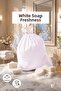 Drawstring Garbage Bag White Soap Scented Medium Size 15 Pack of 3 - 4