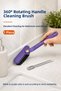 Bathroom Kitchen Narrow Space Cleaning Brush with Tweezers and Rotating Head Joint and Corner Cleaner Tool